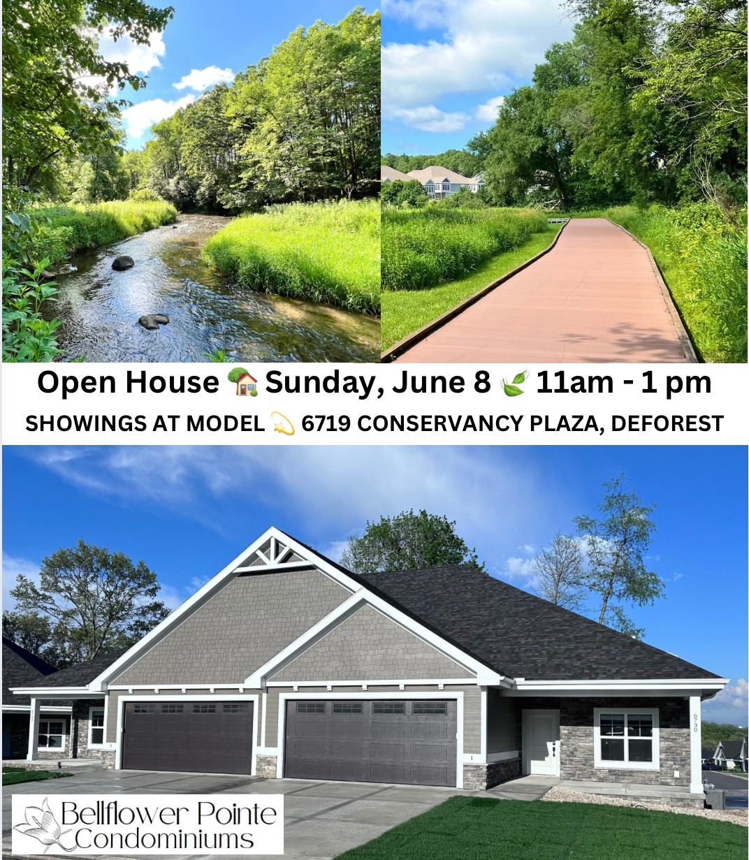 Bellflower Pointe Open Sun June 8 or By Appointment